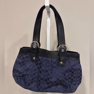 Coach soho pleated signature shoulder bag